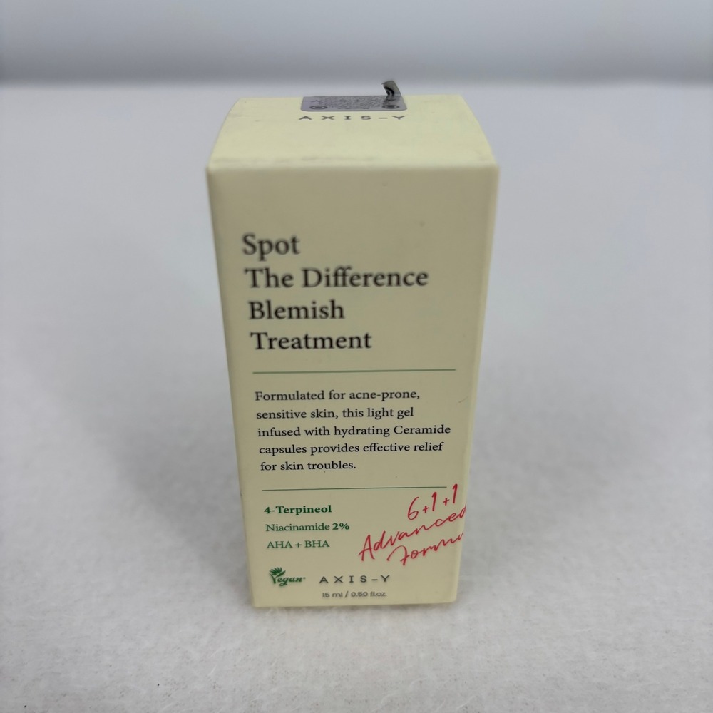 AXIS-Y Spot The Difference Blemish Treatment 15ml Niacinamide AHA BHA Vegan Gel